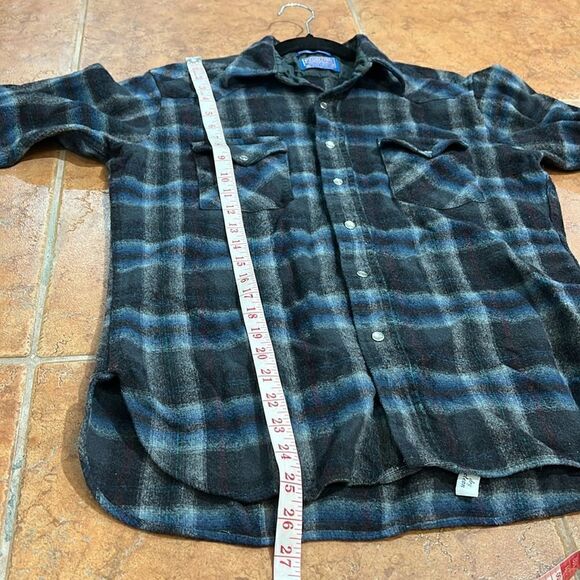 Pendleton Vintage Pendleton Wool Flannel Pearl snap L - Picture 9 of 9